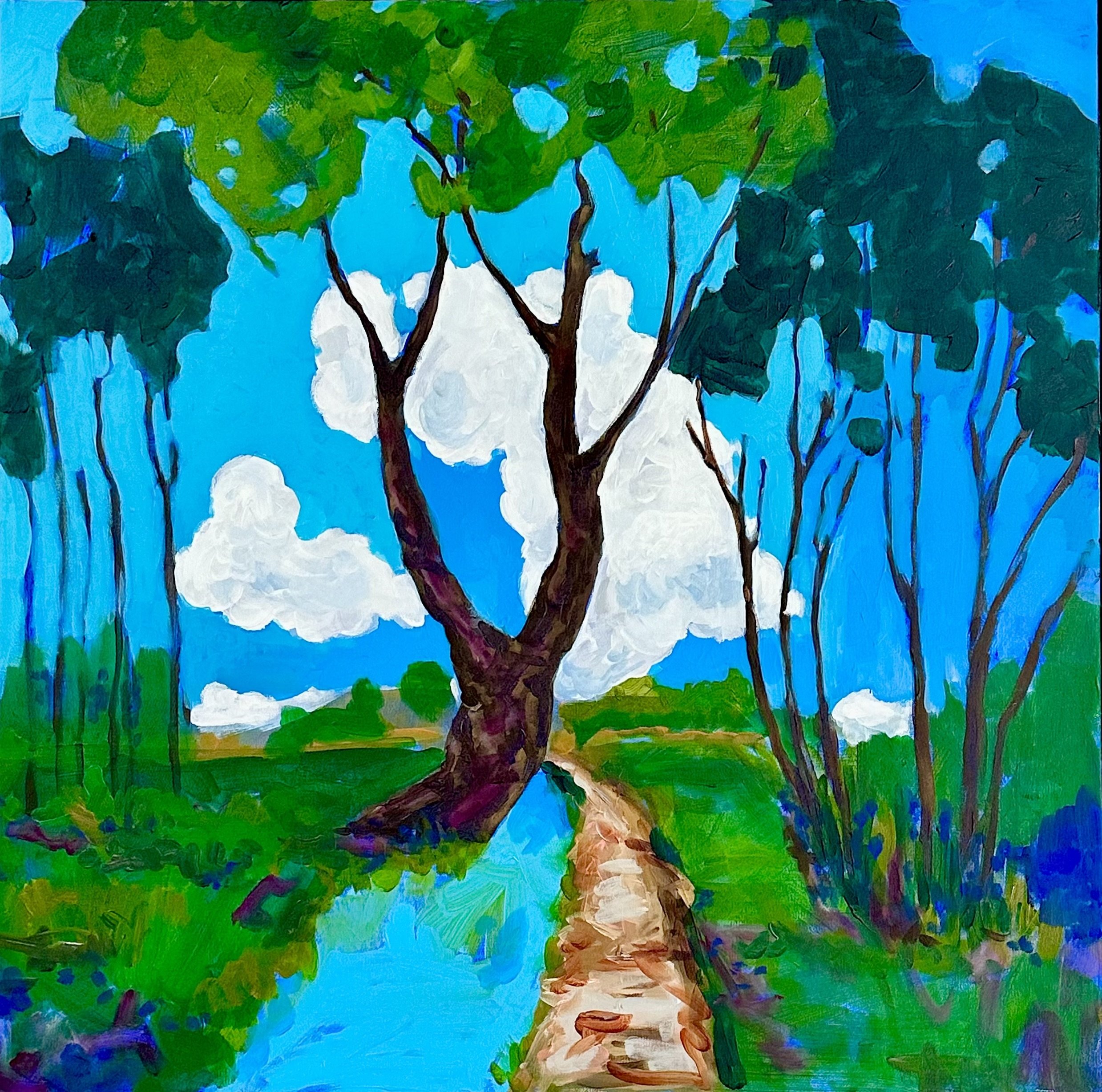 North Valley ditch 
Acrylic on Canvas