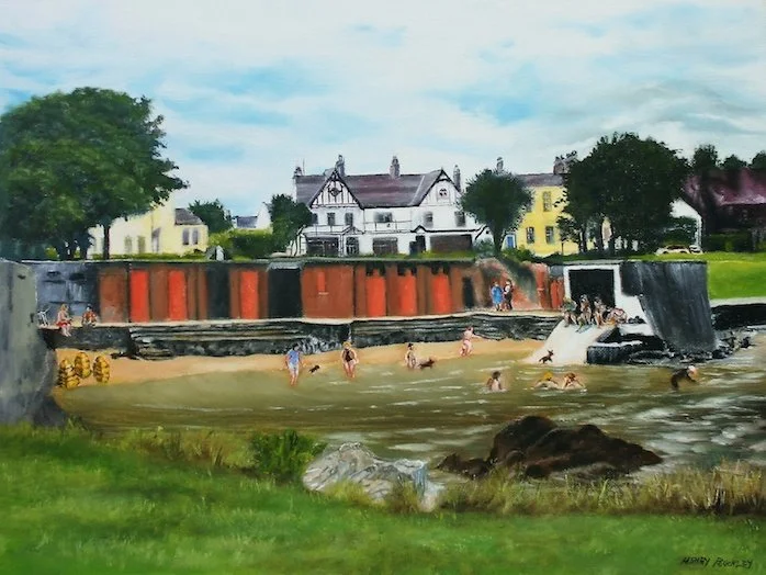 Sandycove, oil on canvas, 30 x 40cm