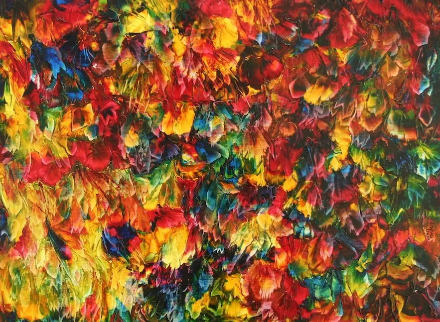 Colourscape Three, oil on board, 30 x 40cm