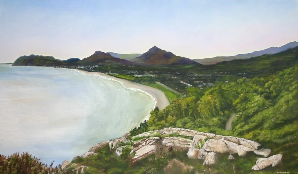 View from Killiney Hill, oil on canvas, 18 x 26inch