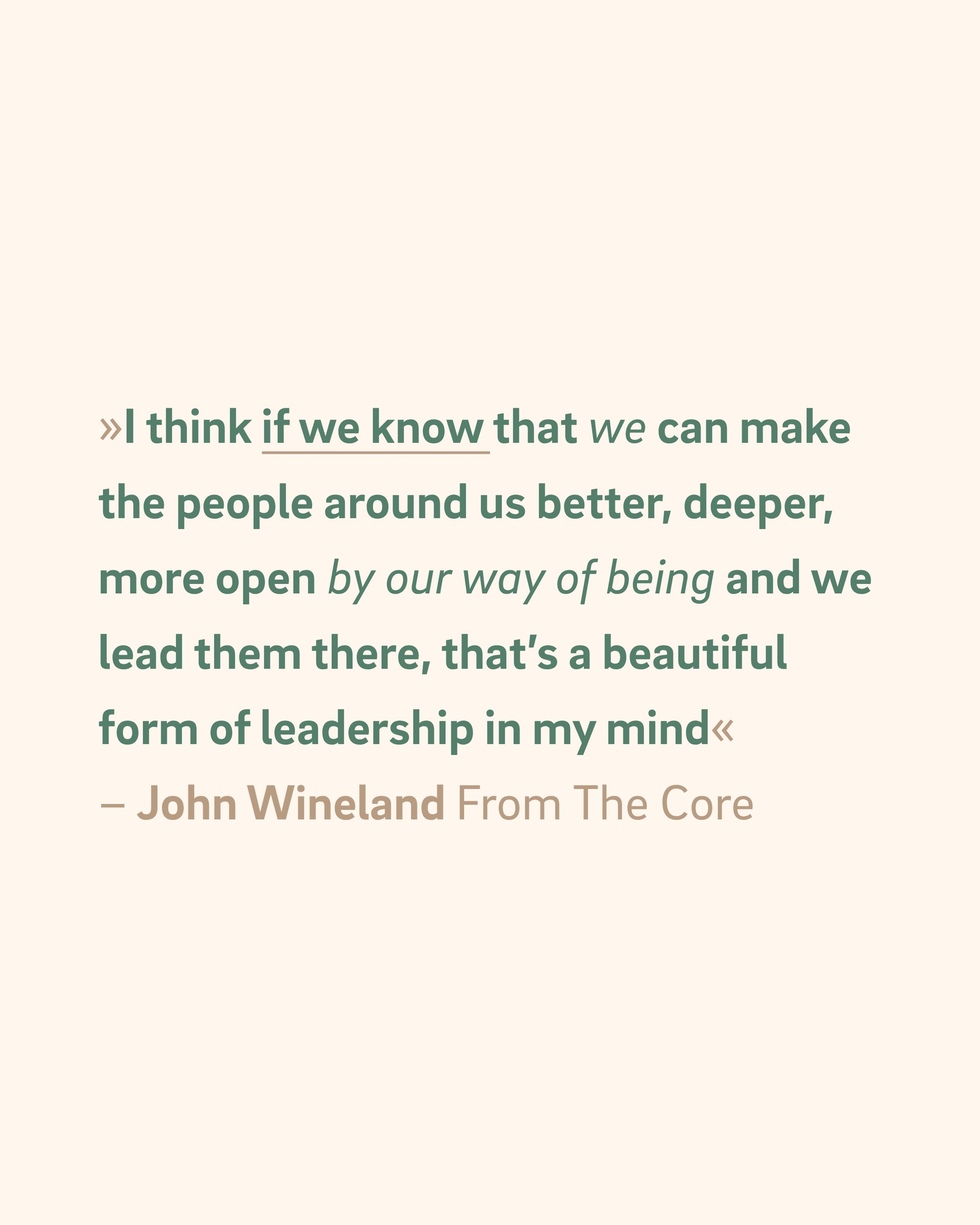 @john_wineland from his first book: leadership through being. #Leadership through #embodying. Leadership through the connection to oneself. 

#menswork #embodyment #verk&ouml;rperung 

wenn man sich mit M&auml;nner Arbeit besch&auml;ftigt, stolpert m