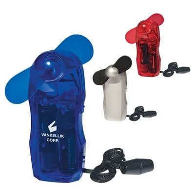 Portable mini fan with compact handheld design for corporate gifts, event giveaways and branded promotional merchandise