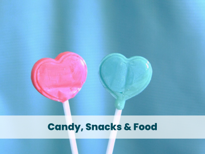 Candy, Snacks, &amp; Food