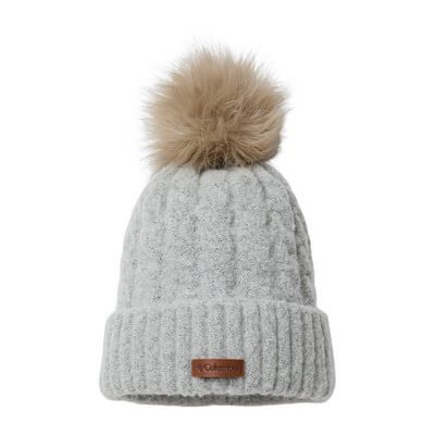 Columbia Winter Blur II beanie shown front-facing with knit texture visible.
