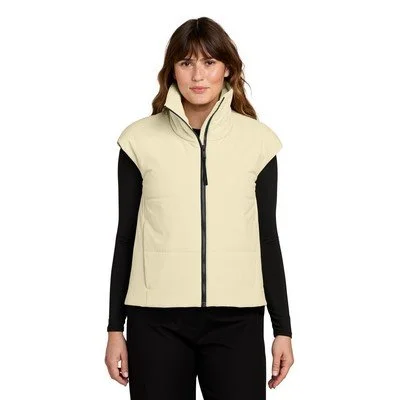 MiiR women's Sashiko stretch puffy vest with quilted design for corporate gifts and branded employee merchandise