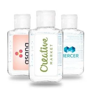 2 oz hand sanitizer gel bottle for corporate gifts, promotional products and employee wellness kits