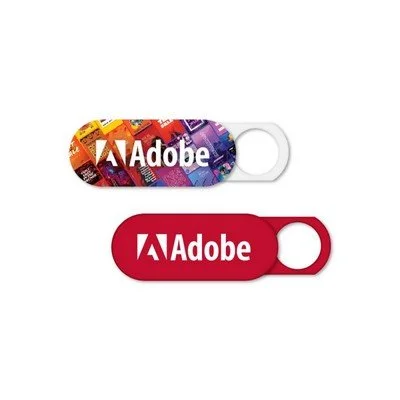Security webcam cover slide for laptops used in corporate gifts, employee tech kits and branded