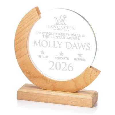 Award display trophy