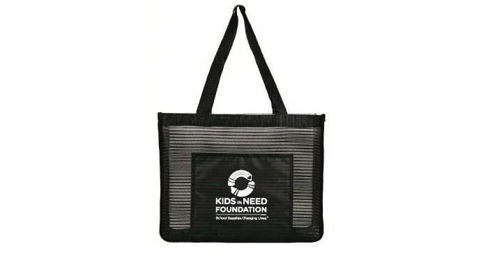 Kids in Need Foundation Mesh Tote Bags distributed at the after-party of their fundraising event
