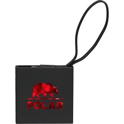 Recycled ABS 2000mAh power bank with charging port for sustainable corporate gifts and branded merchandise programs