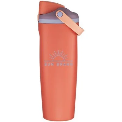 Owala FreeSip Sway 30 oz water bottle in durable plastic with carry handle for promotional products and client gifts