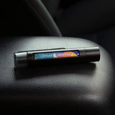 Compact emergency car tool with its cutter, breaker, and light components visible.