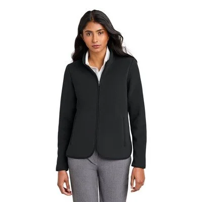 Brooks Brothers women's fleece jacket with full-zip design and logo embroidery for employee gifts and branded merchandise