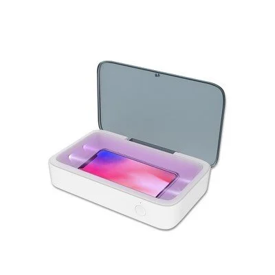 Chi-Charge Sanitizer Box Lite with charging and sanitizing functions for employee gifts and branded tech merchandise