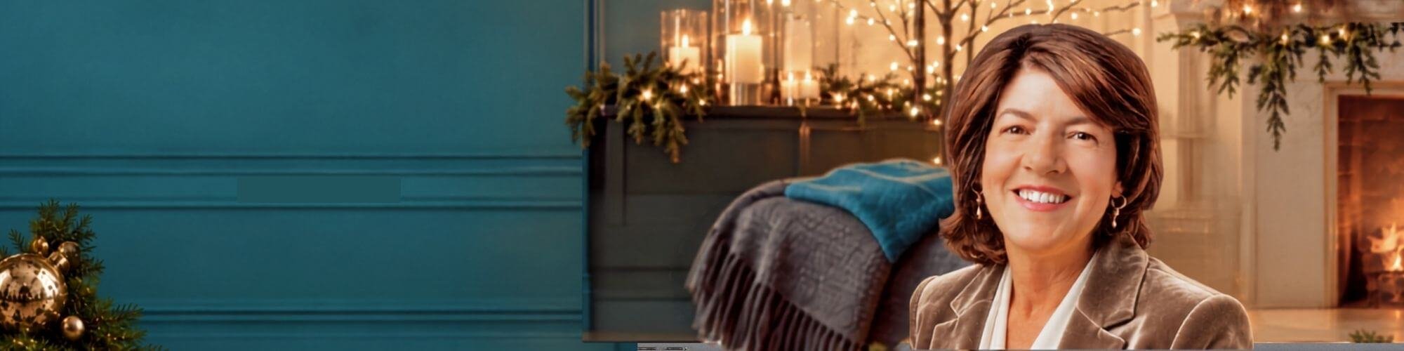 Fine Finds blog banner holiday edition featuring Victoria Fine of Fine Promotions, promoting weekly promotional product ideas and marketing inspiration delivered to your inbox.