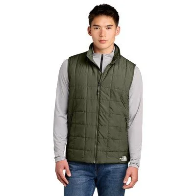 The North Face Iron Drift quilted vest with insulated construction and logo branding for corporate gifts and employee apparel