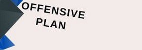 Text "Offensive Plan" on a geometric background.