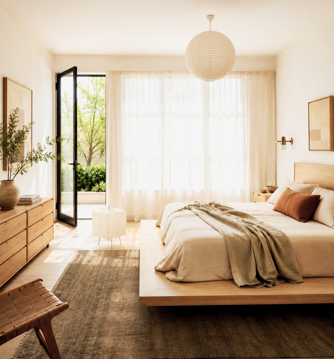 custom curtains for your bedroom for expats in the Zurich region. Our  design studio helps you.