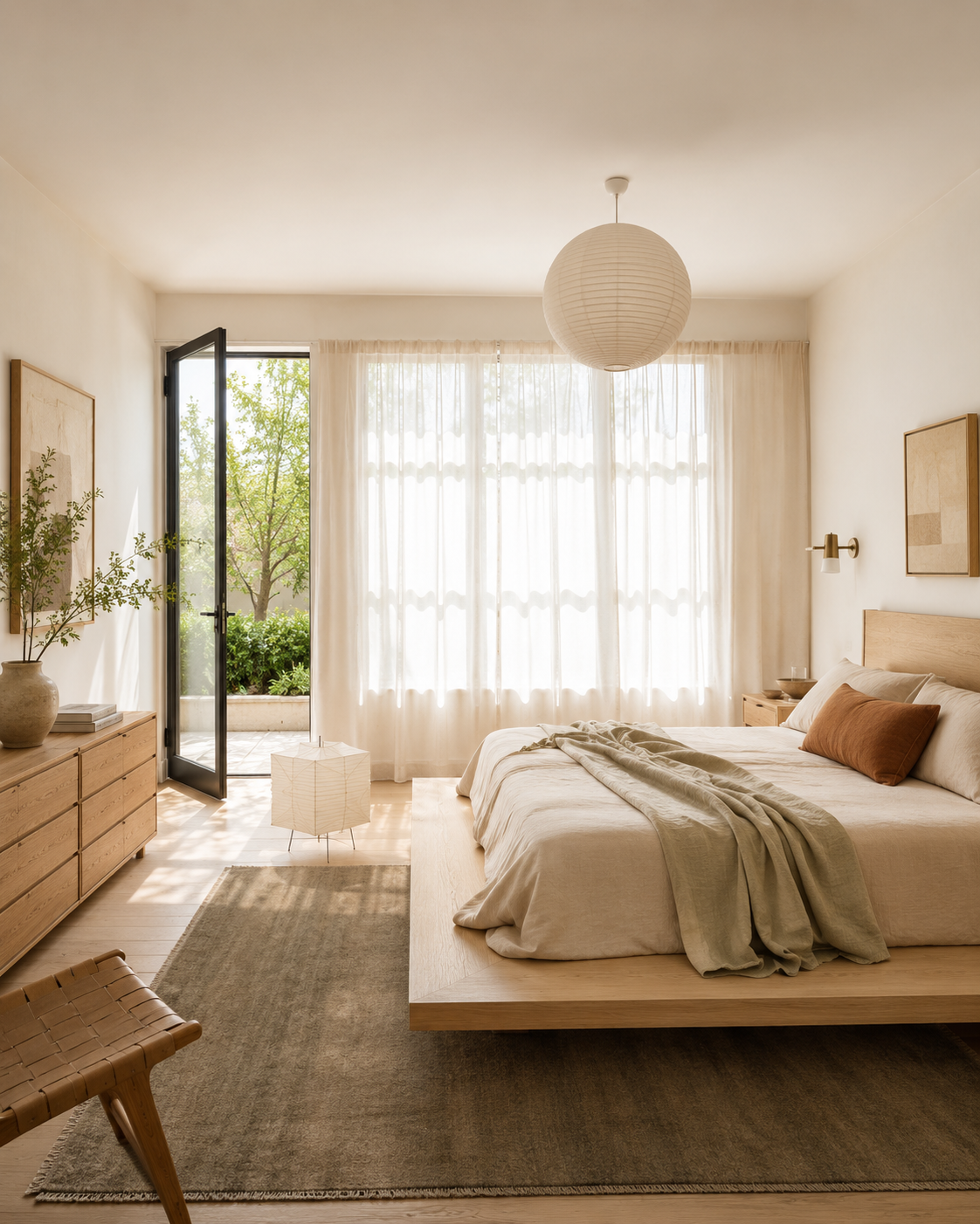 custom curtains for your bedroom for expats in the Zurich region. Our  design studio helps you.
