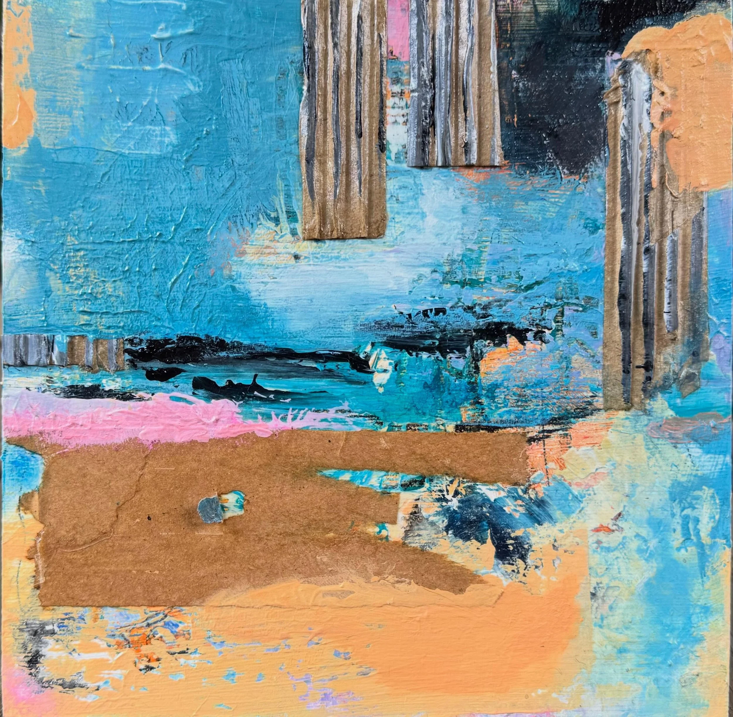 Another new work in a series expressing an evolving emotional landscape shaped by grief, transformation and identity. I&rsquo;m exploring the tension between fragmentation and expansion, approaching grief not only as something I carry, but as a gener
