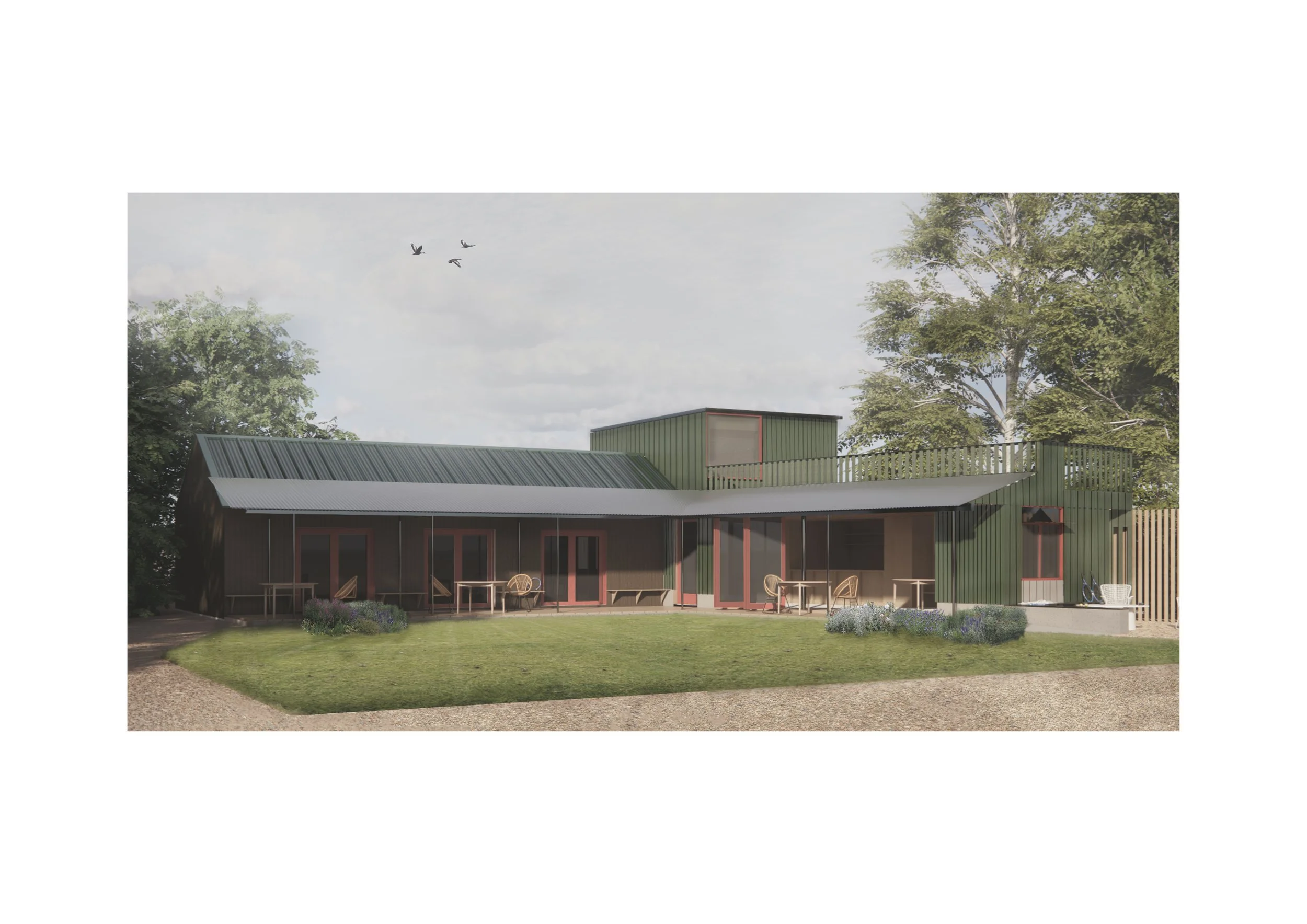 Extension to a clubhouse in South London.