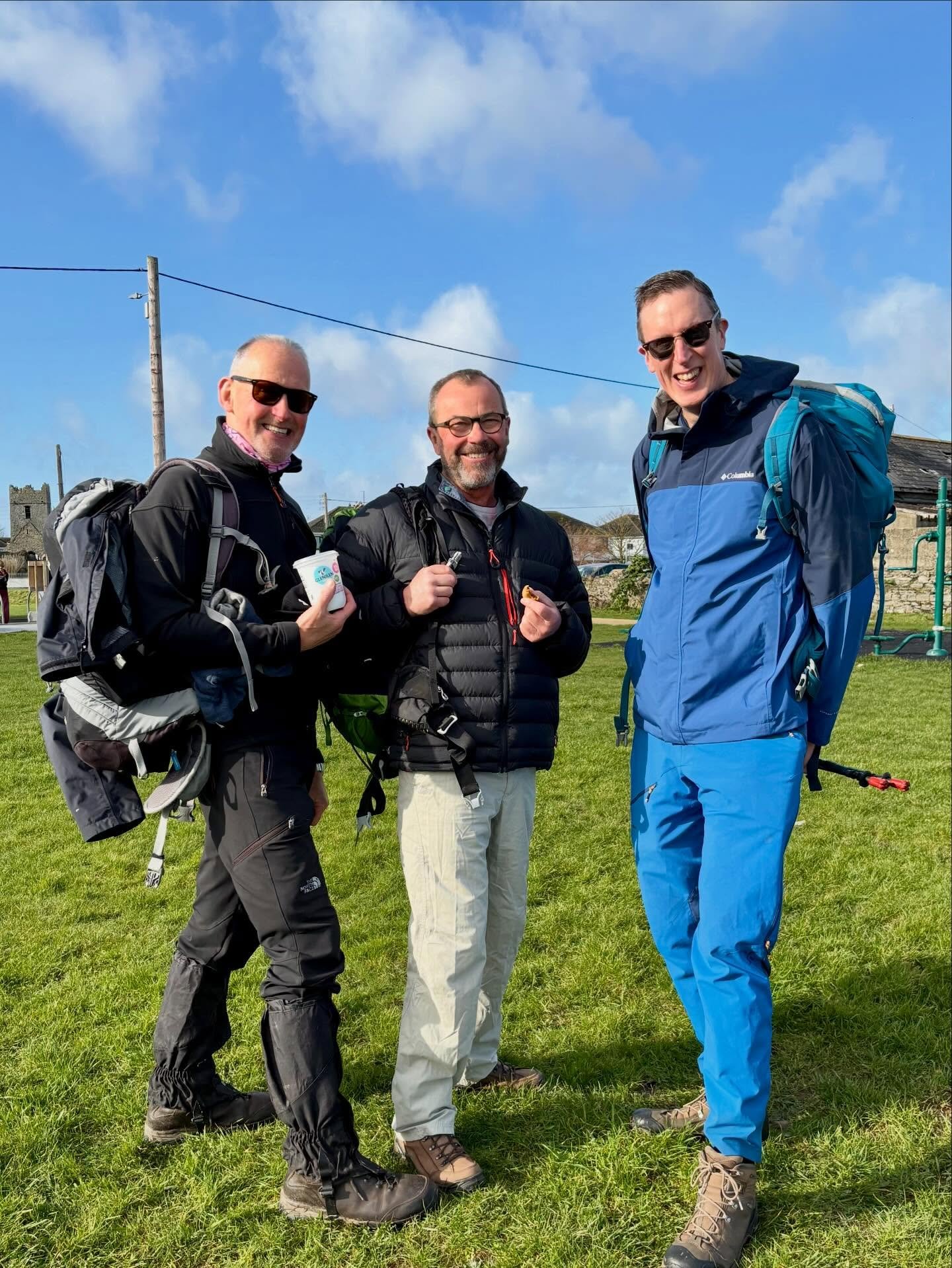 Thanks to Stephen and David L for leading 49 of us on an enjoyable &lsquo;Sunday Short&rsquo; loop walk from Donabate to Portrane and back. Blue skies and sunshine for most of the day &ndash; and not a drop of rain! Thanks to those who shared their f