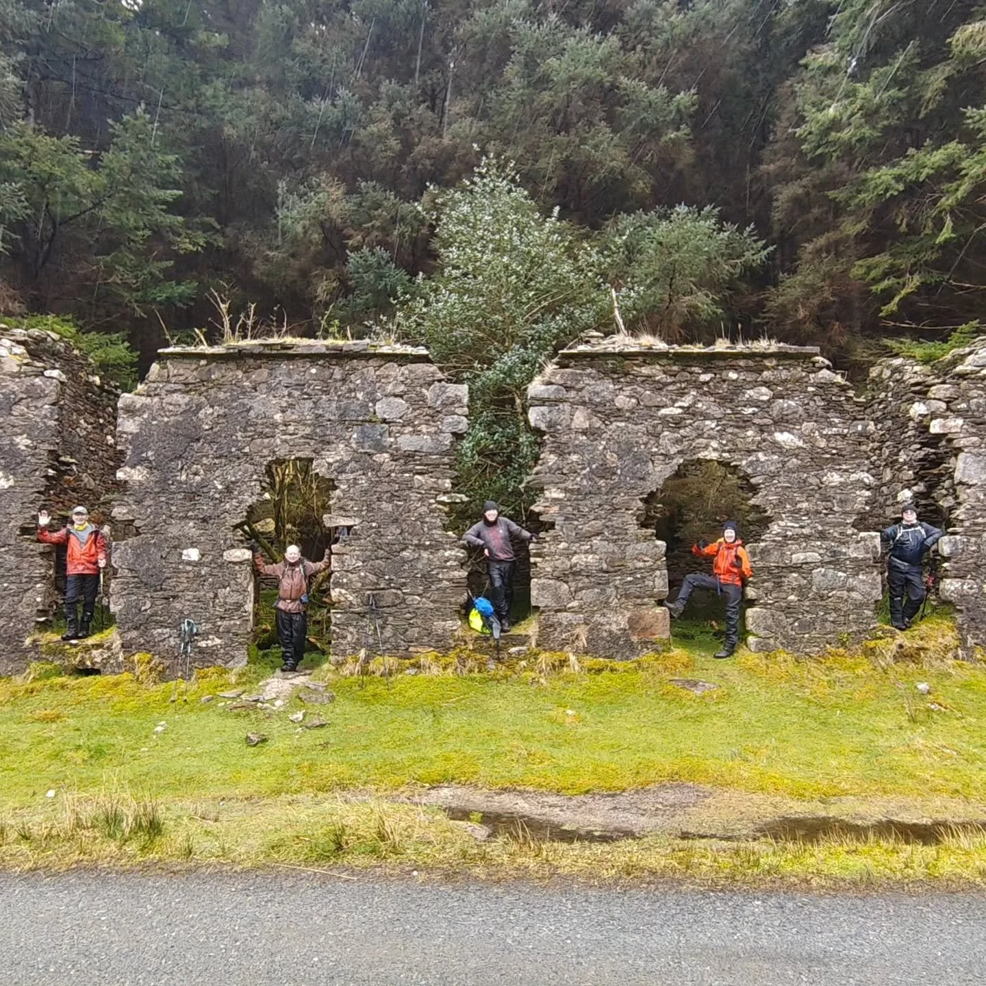 Windy and wet is par for the course this time of year, but that won't deter our hikers. 6 out from Wicklow Gap to Glendalogh, led by Ambr&oacute;. Thanks to Peter for the baking to fuel us through the day! #gayhikers #lgbtqhikers #gayhikingclub