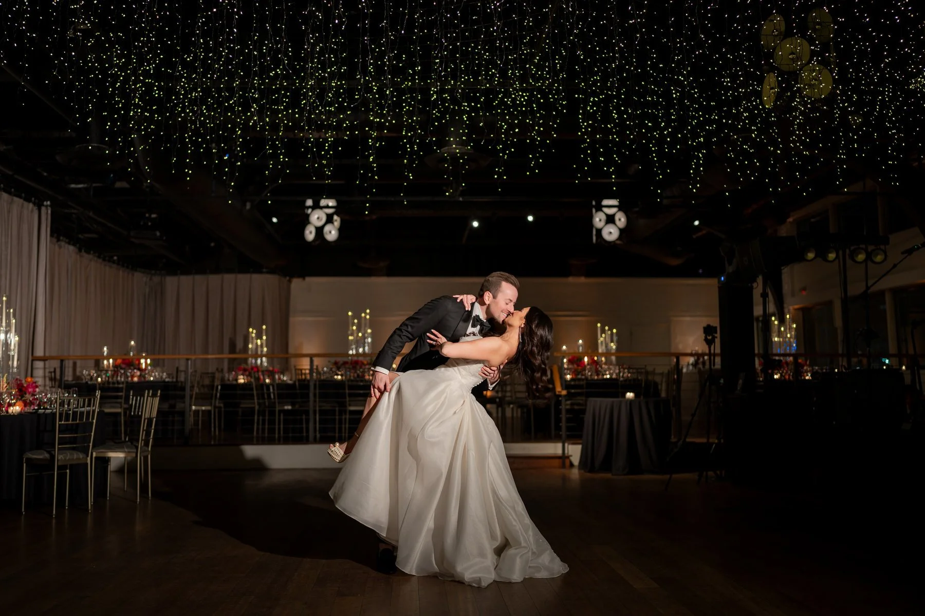 First dance at The Lighthouse at Chelsea Piers waterfront wedding