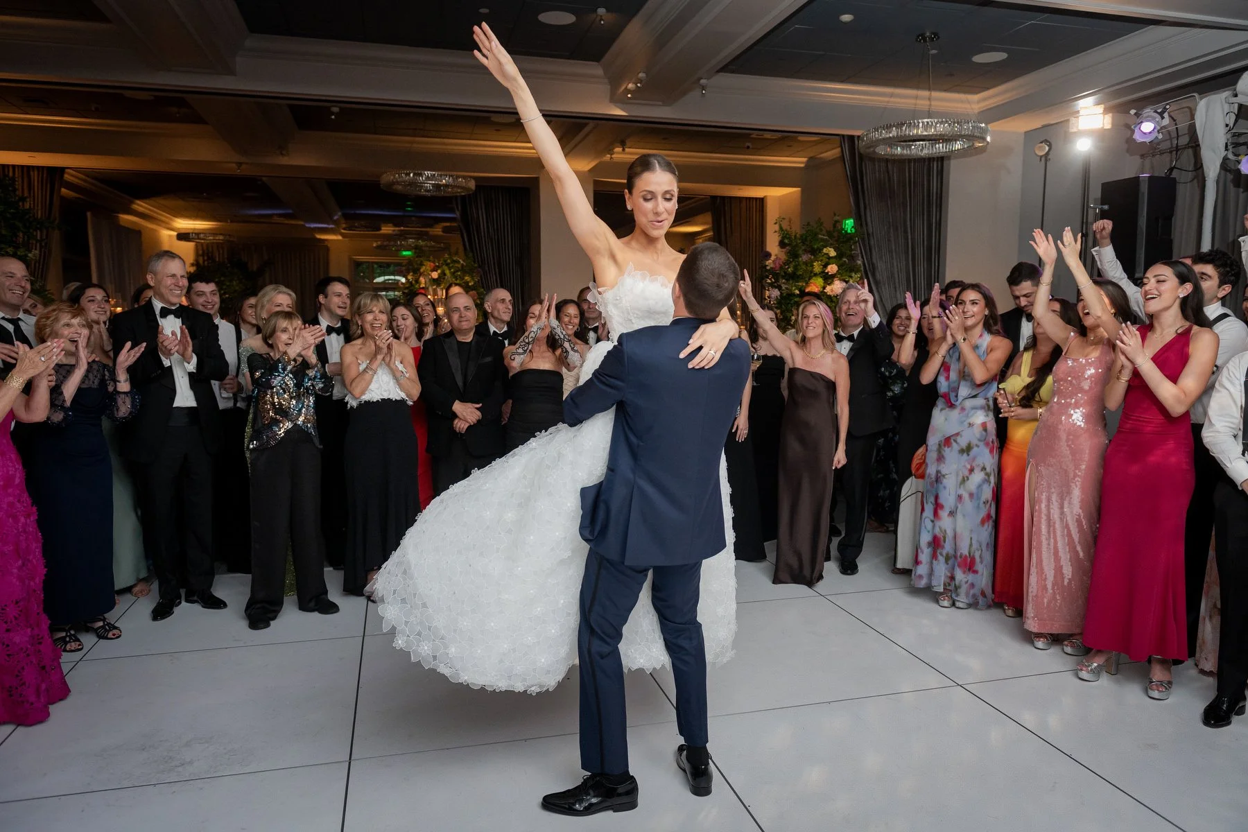 First dance at Alpine Country Club wedding reception
