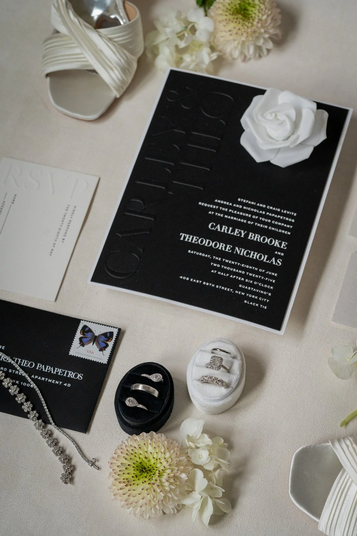 Wedding invitation suite for Guastavinos NYC wedding