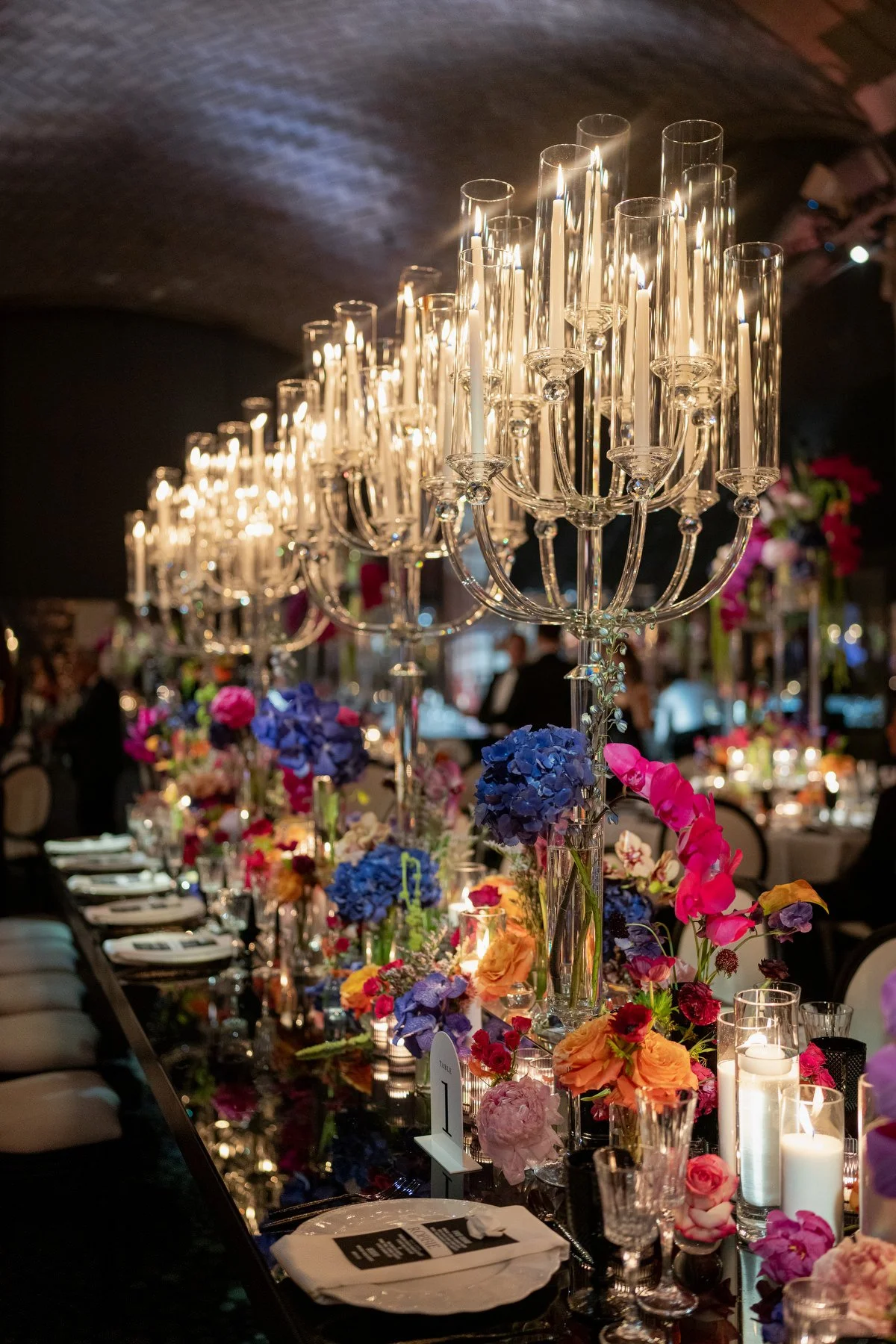 Grand reception under vaulted tile arches at Guastavinos