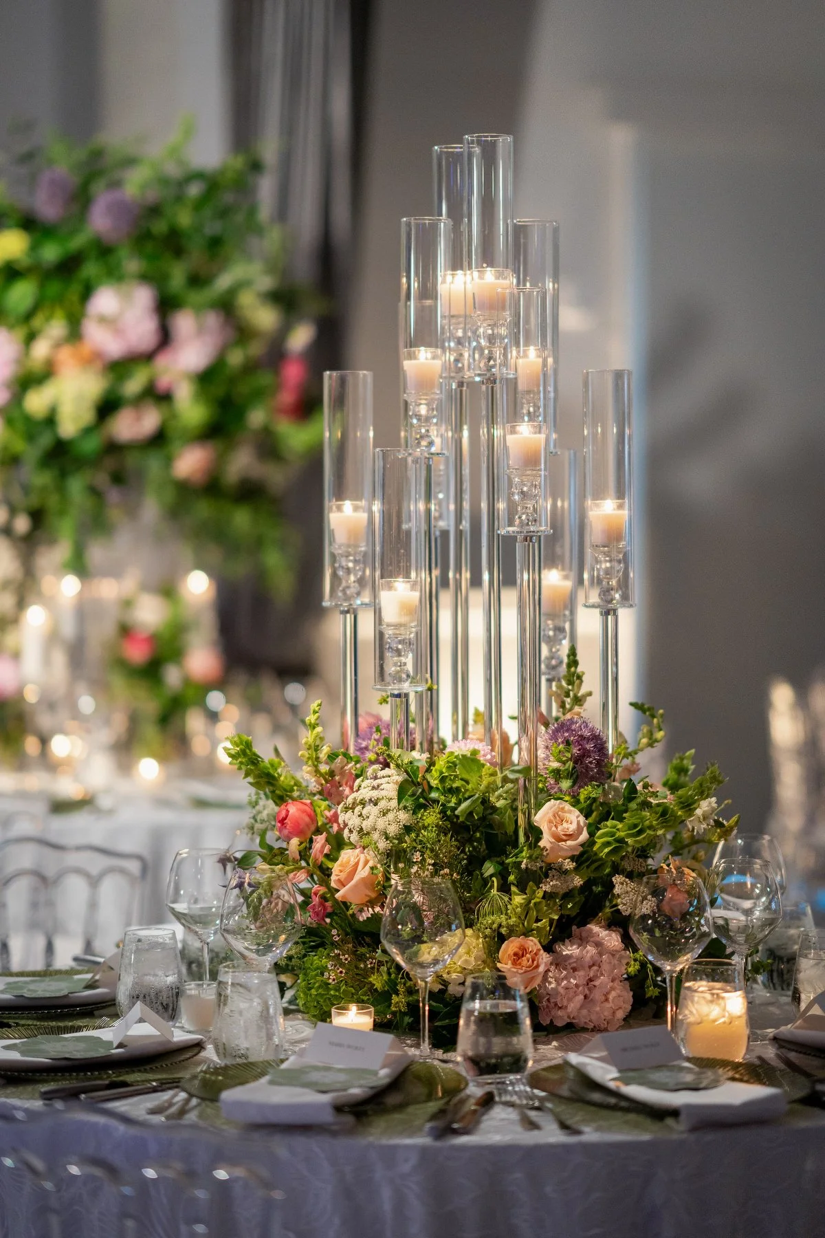 Wedding details and floral arrangements Alpine Country Club