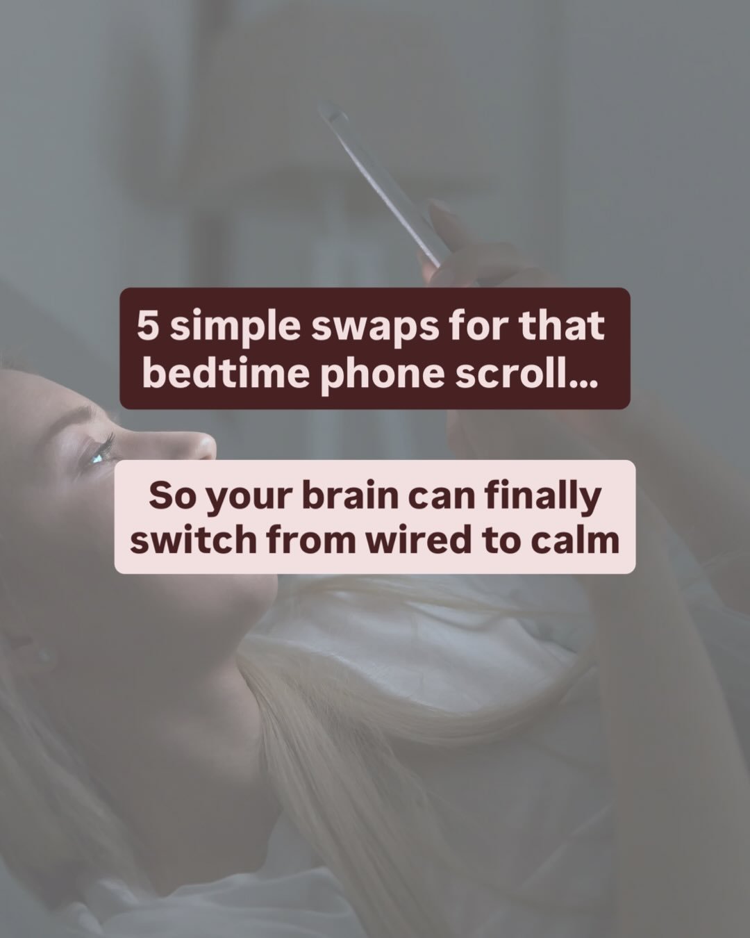 That bedtime scroll feels harmless&hellip;
but it&rsquo;s often the very thing keeping your brain in daytime mode 🌙📱

If switching off at night feels hard, try swapping the scroll for one small, calmer cue instead.

You don&rsquo;t need a perfect r