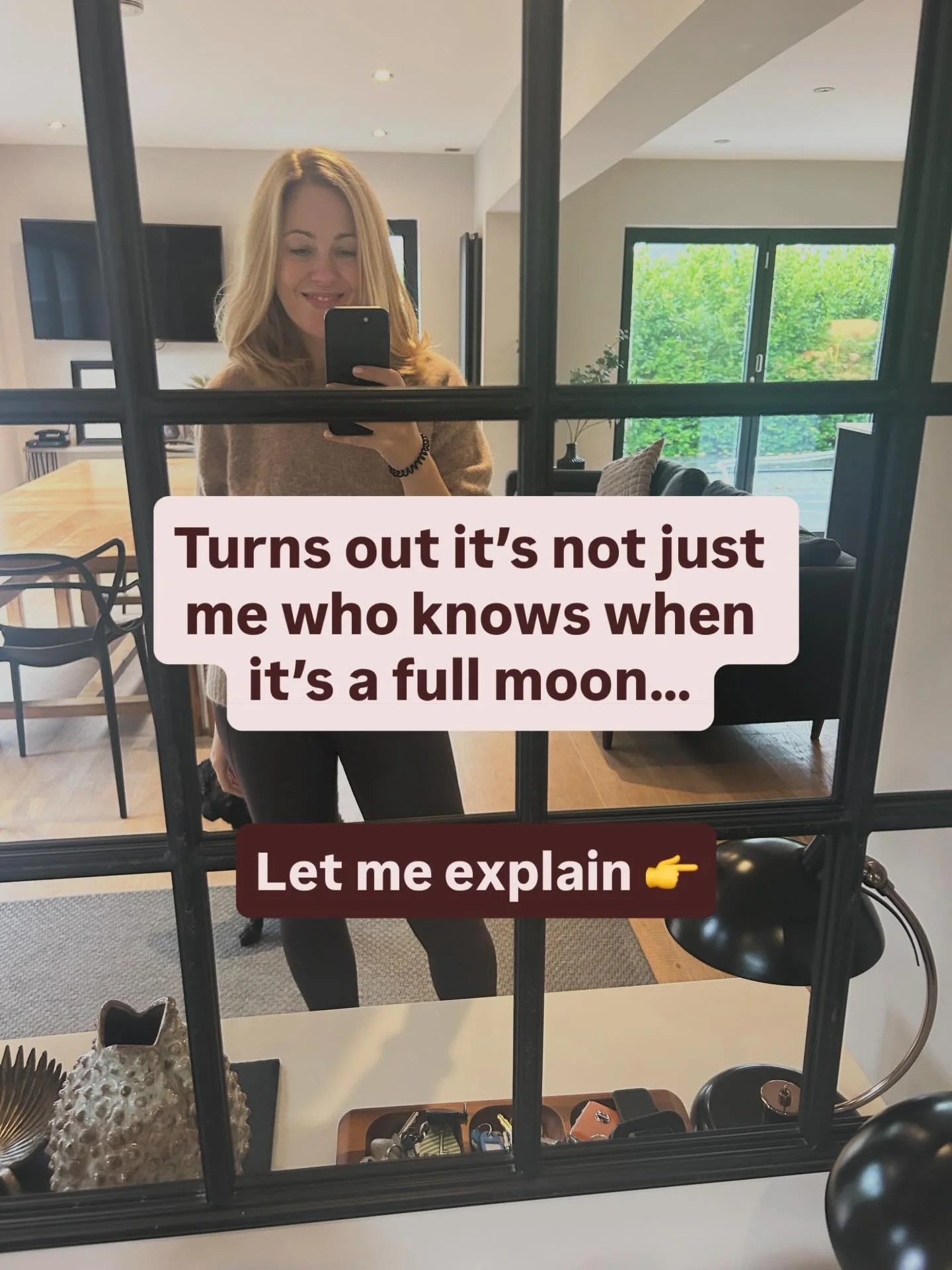 Is that we are made up of 60% water?

So like the tides are affected by the stages of the moon, so are we? 

I&rsquo;m not sure but I&rsquo;ve had some fascinating conversations with lots of you after Davina McCall&rsquo;s @beginagain  podcast. 

Her