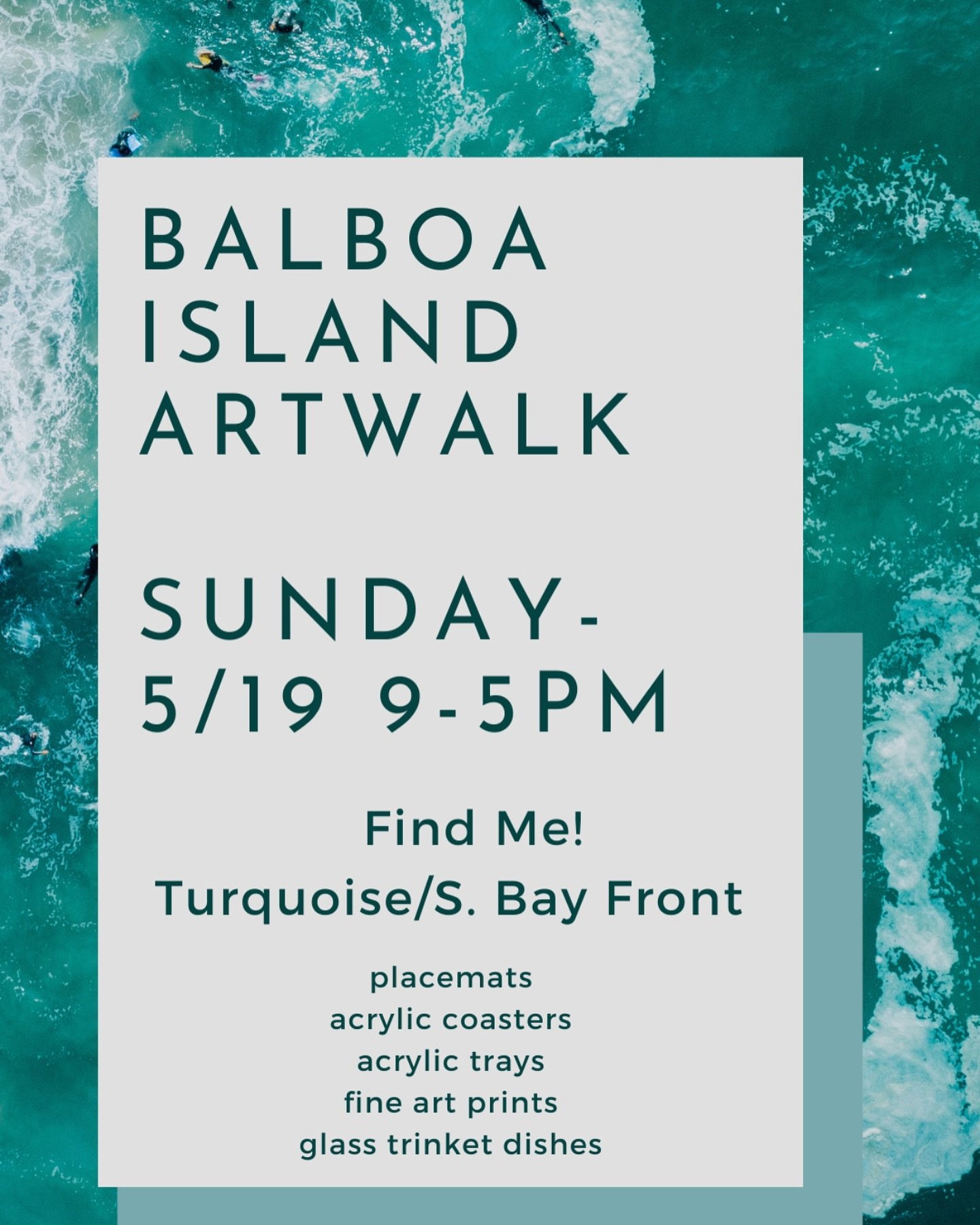 Would love to see you tomorrow at the Balboa Island Artwalk! My landscape art will be featured @arimophoto 
📍 I will be setup on Turquoise and South Bayfront (toward the Ferry)

The Artwalk will take place on May 19th, 2024 from 9am to 5pm along the