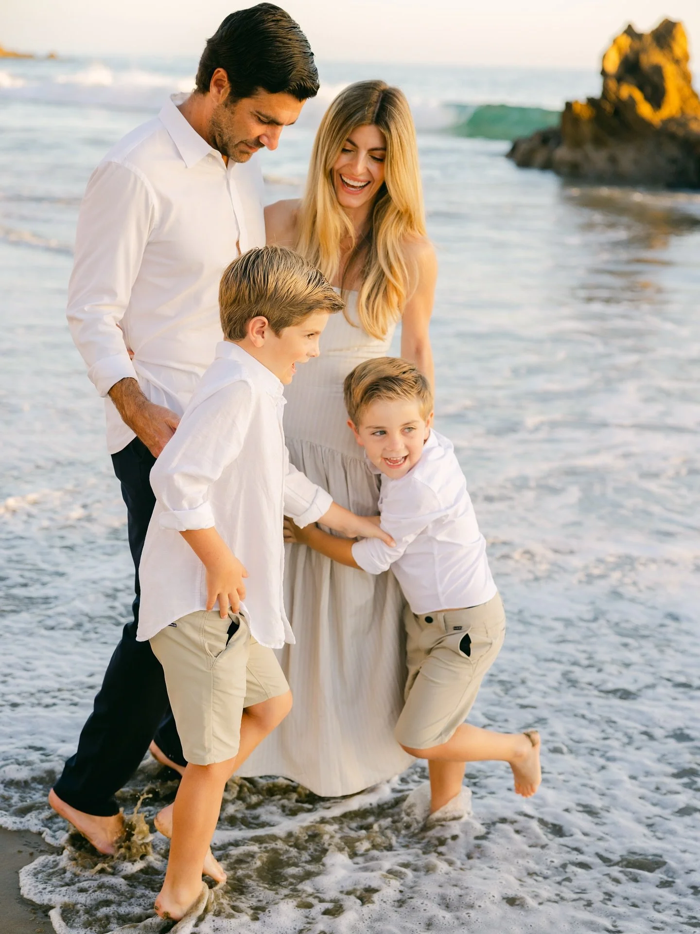 Love capturing the genuine moments during a shoot - especially when a wave hits too close 🌊