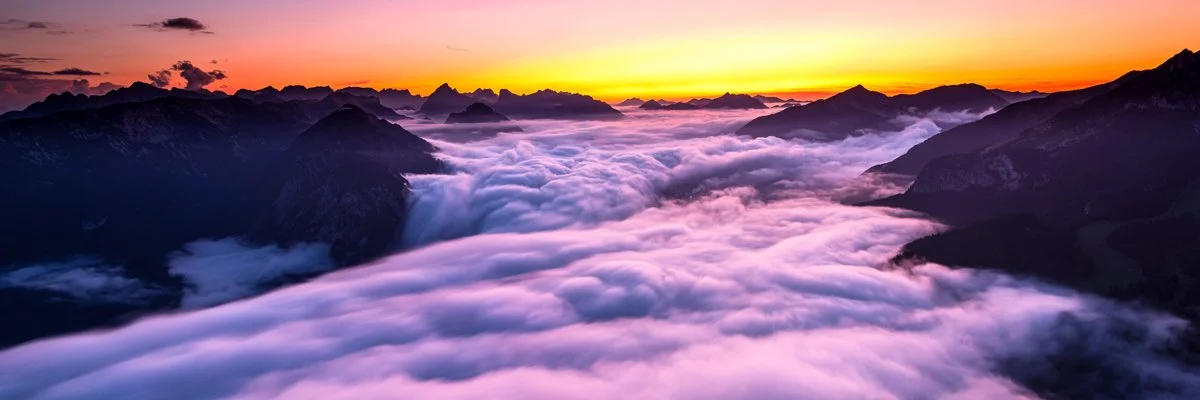 Farbstimmung mittels Langzeitbelichtung am Ebener Joch