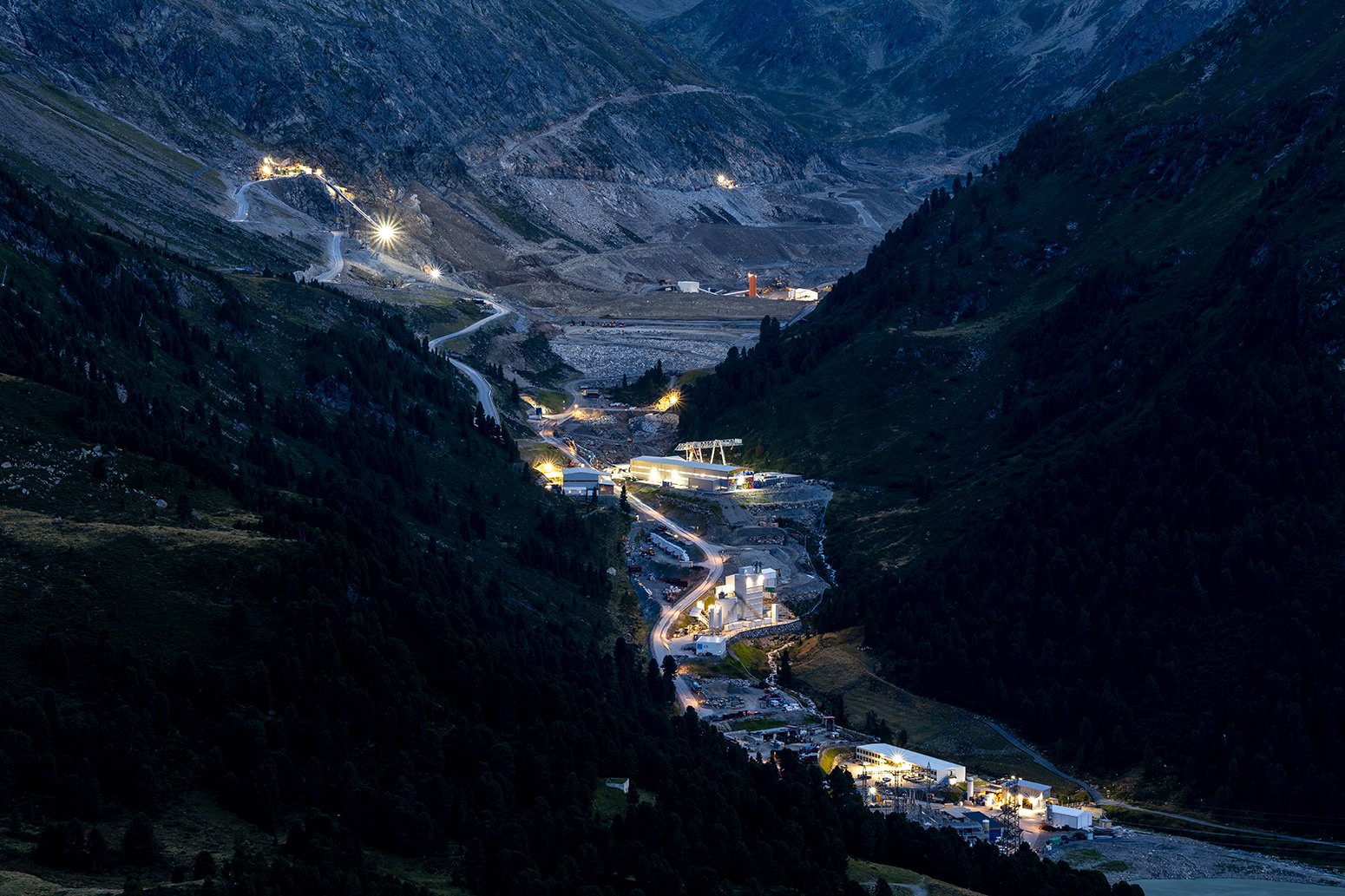 Ausbau eines Pumpspeicherkraftwerkes im Kühtai in Tirol.