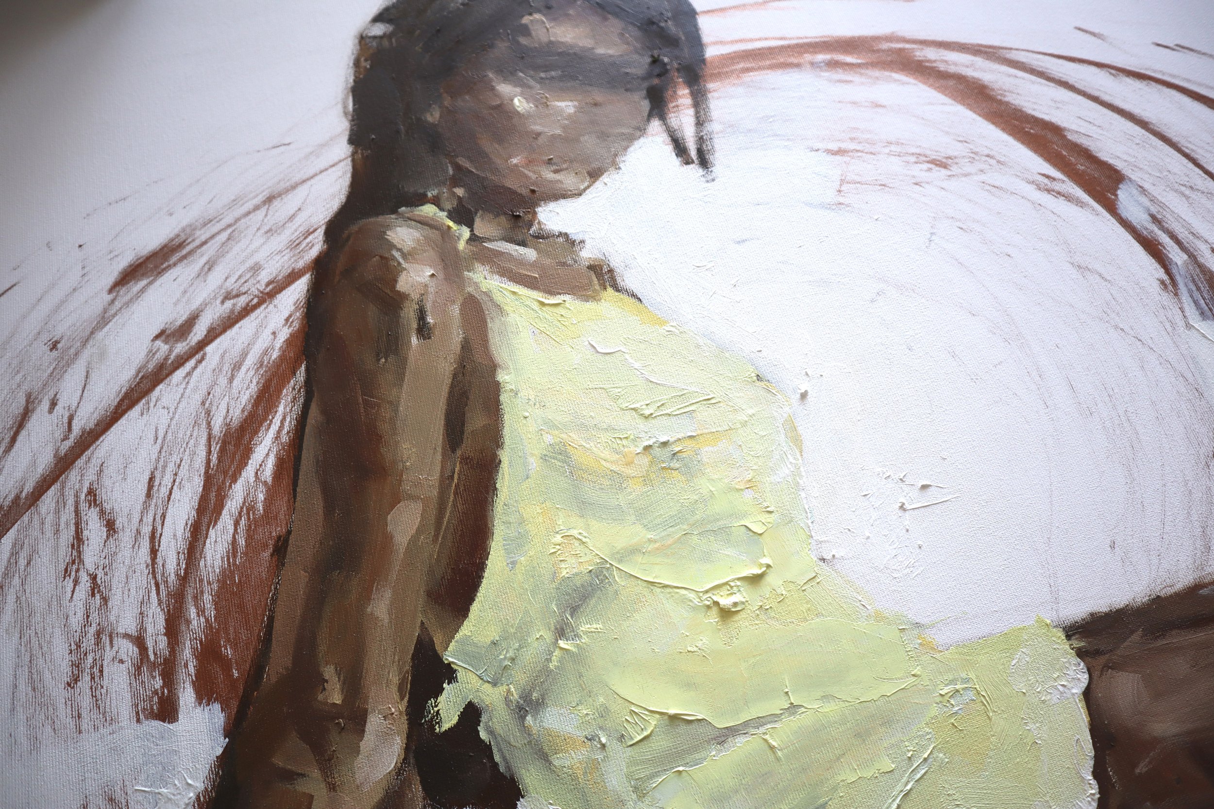 “Lime Light” Original Oil Painting on canvas, 120x80cm