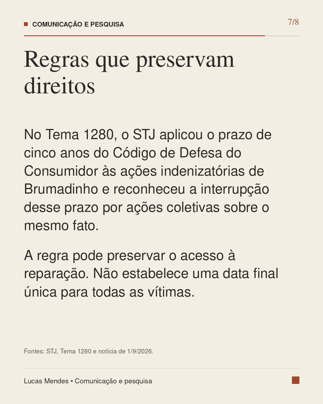 7/8 — Regras que preservam direitos. Texto integral disponível abaixo da galeria.