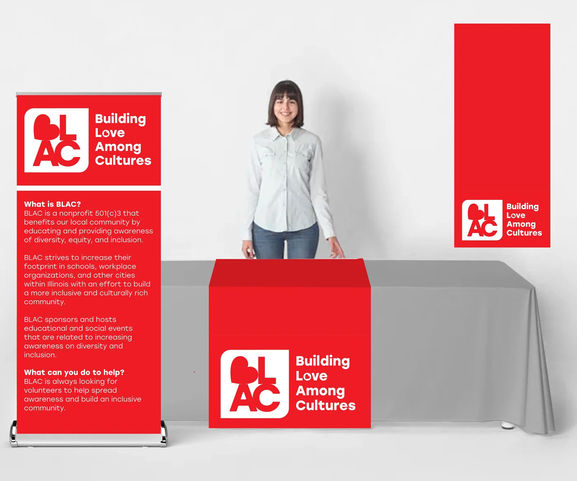 Building Love Amongst Cultures (BLAC) Booth Graphics