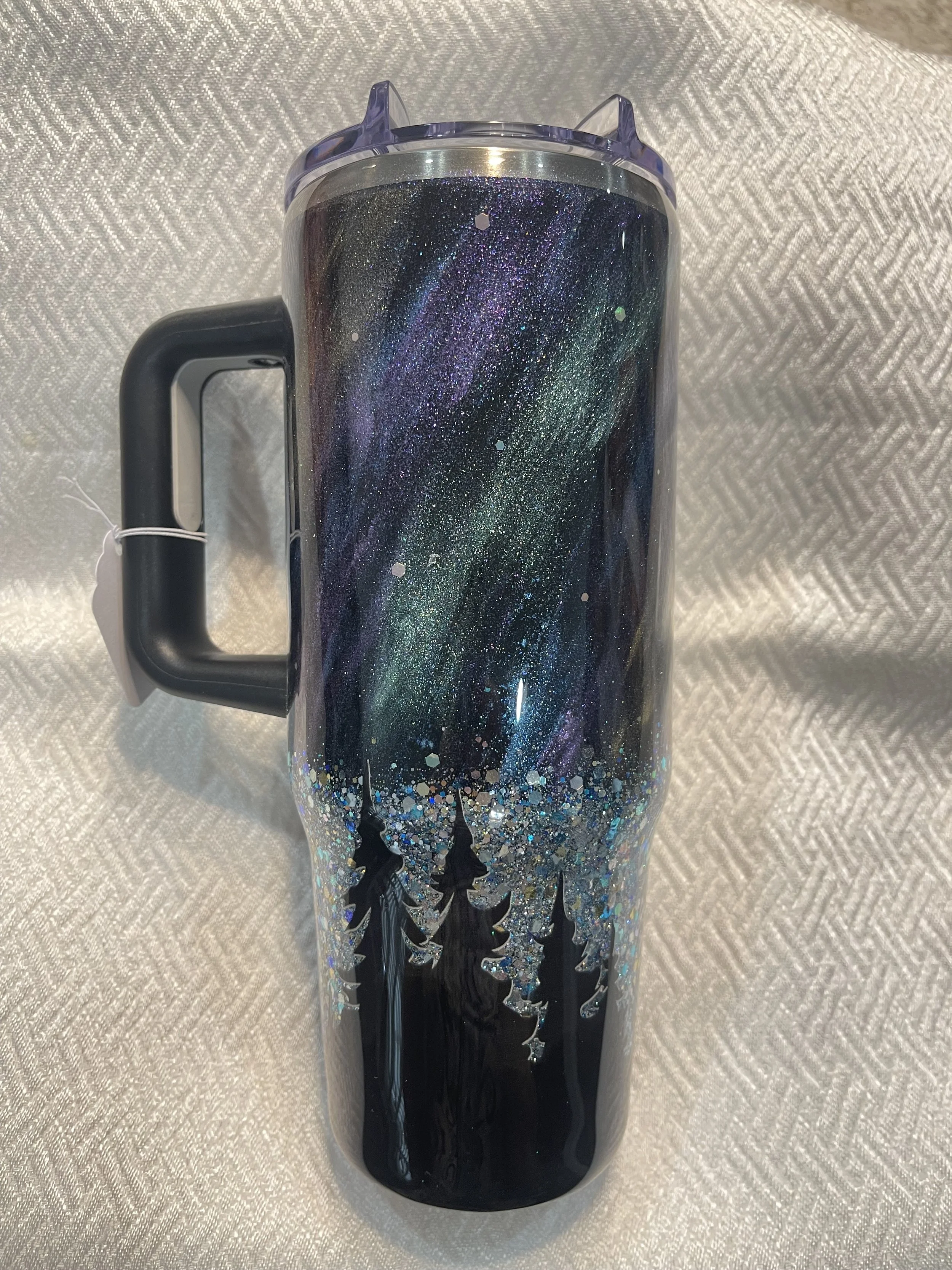 41 - 30oz Big Swig Northern Lights - Jen After the bell Creations