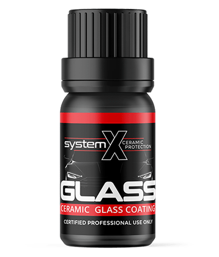 System X Glass Ceramic Glass Coating product bottle with black and red label