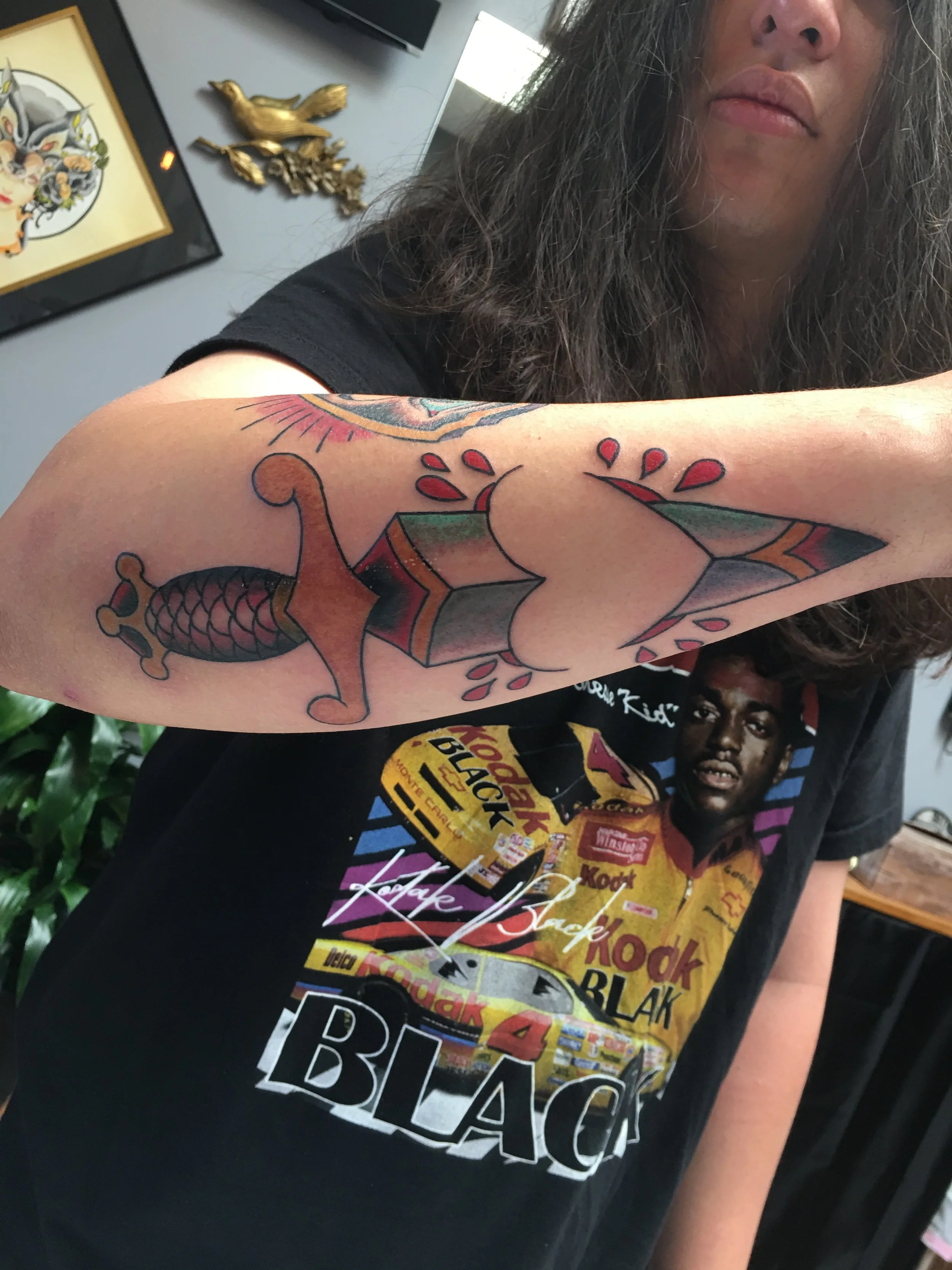 paul_deters_huntington_beach_tattoo_traditional_color_dagger_heart_forearm.JPG