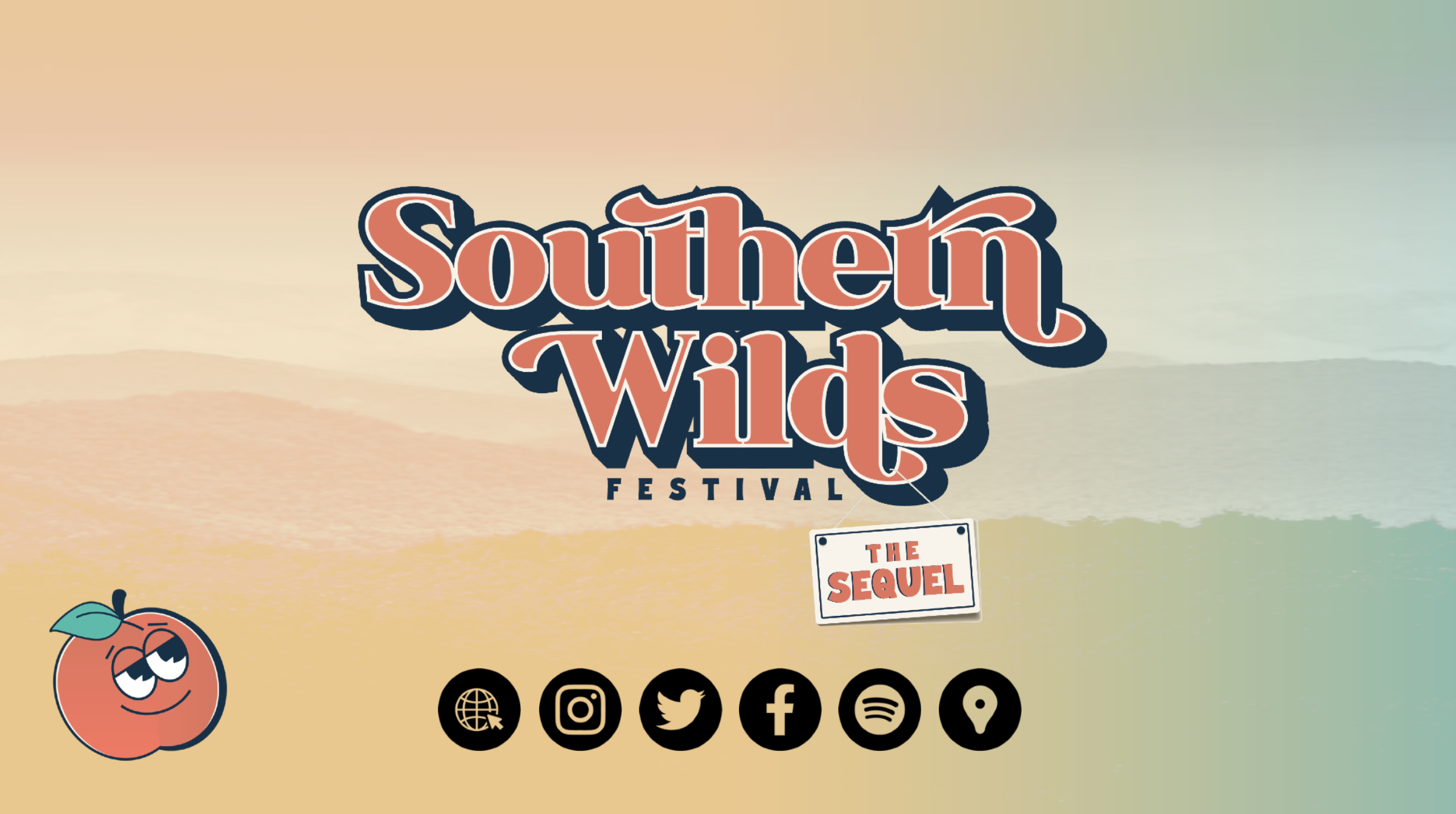Colorful promotional graphic for the Southern Wilds Festival.