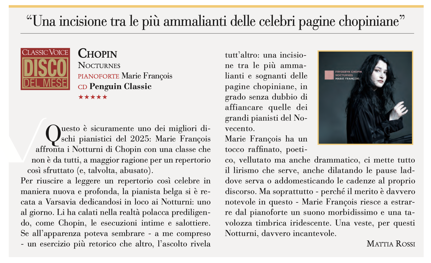 Album of the month - Classic Voice