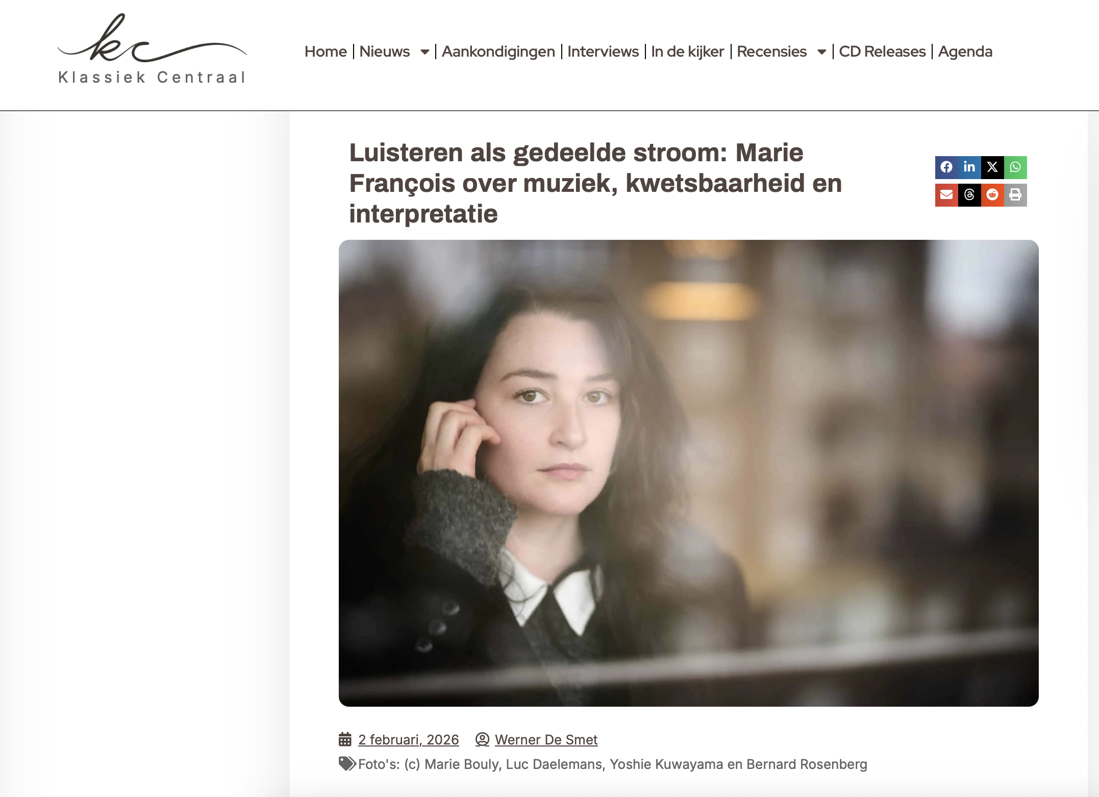 Klassiek centraal: interview