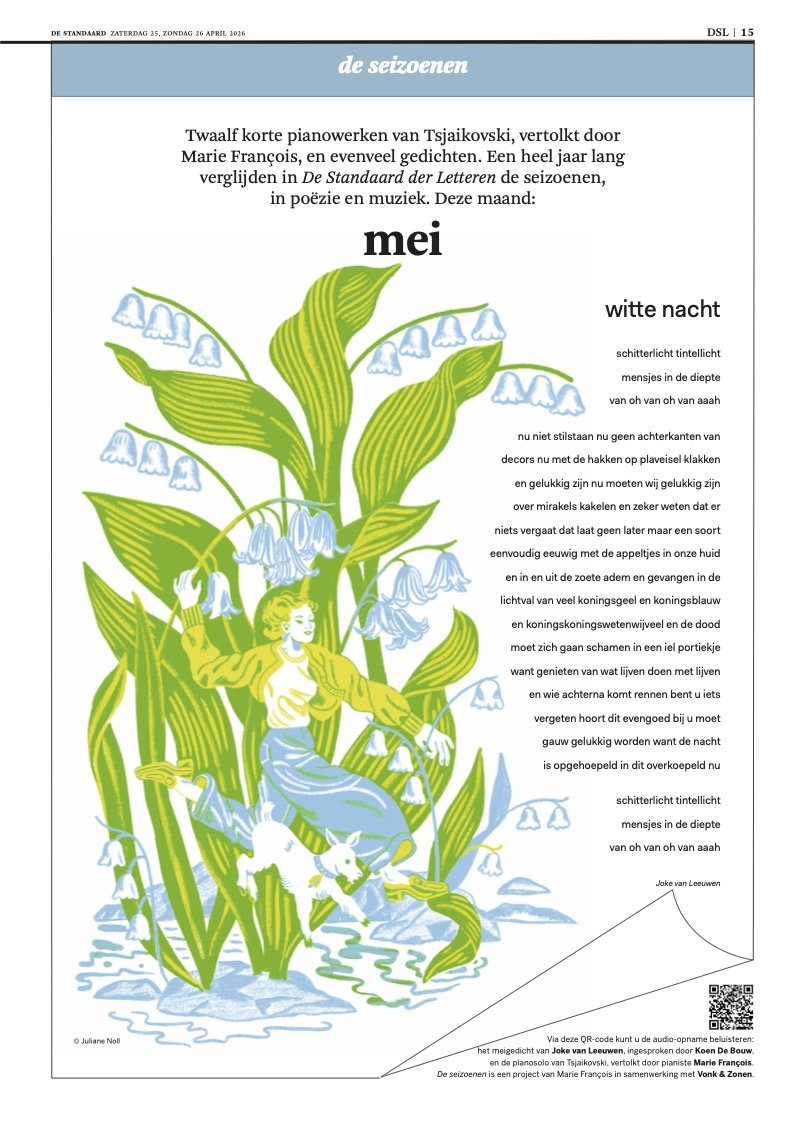 The Seasons - May in De Standaard 