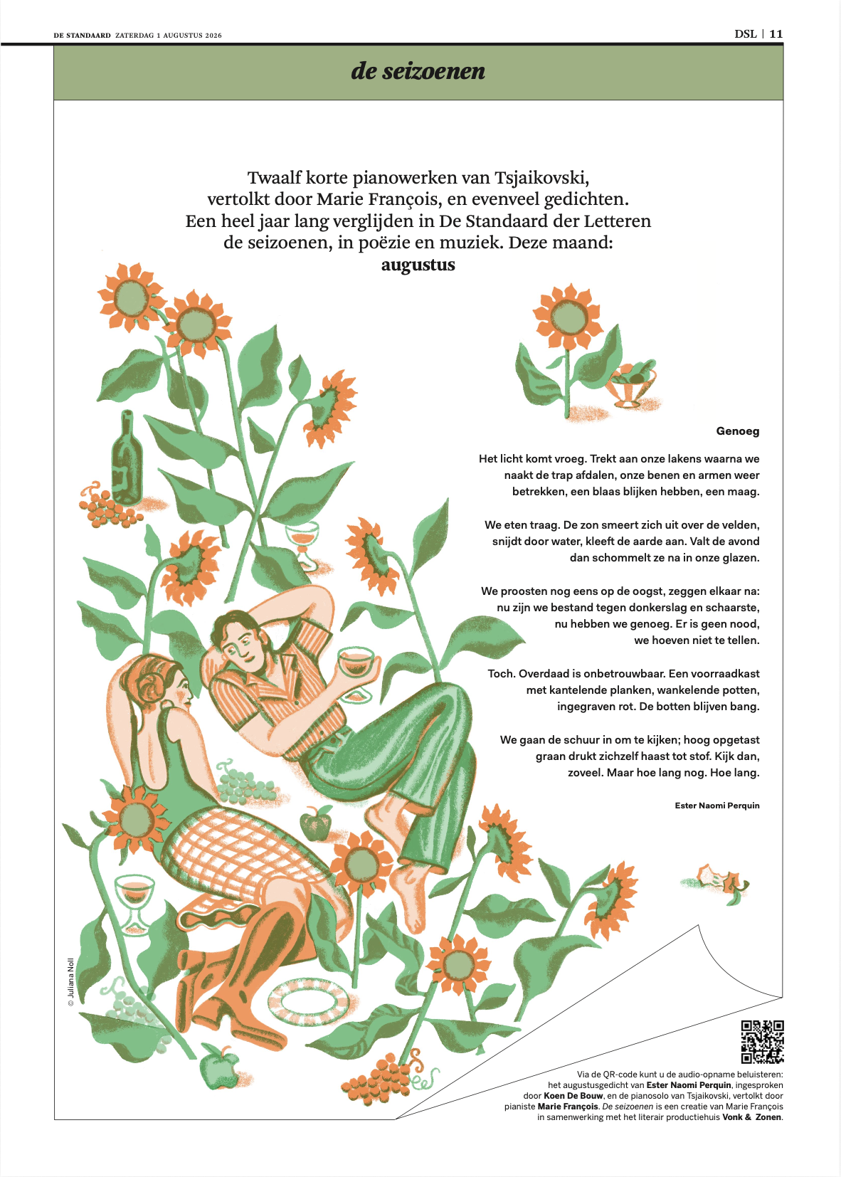 The Seasons - August in De Standaard
