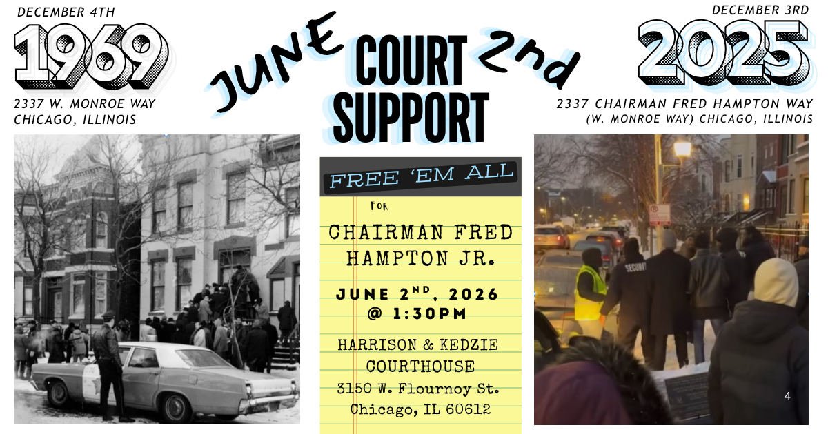 For the People Law Office Announces Membership of Defense Committee for Chairman Fred Hampton Jr.&nbsp;